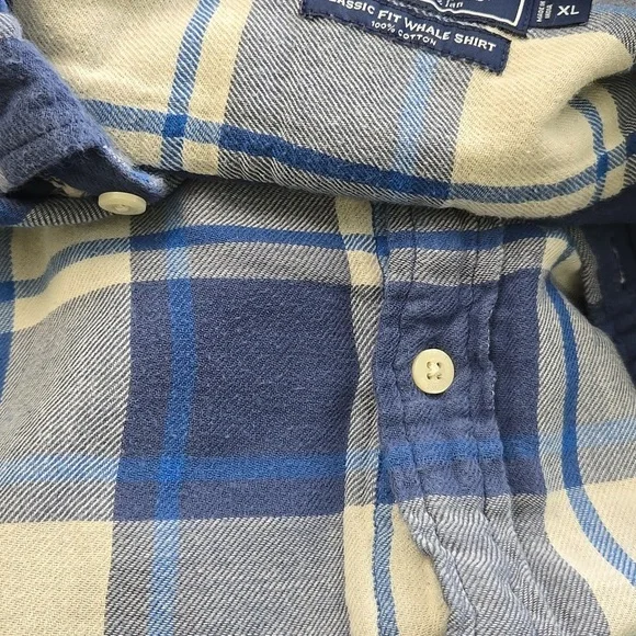 Vineyard Vines Classic Fit Whale Flannel Long Sleeve Size XL - Picture 5 of 6